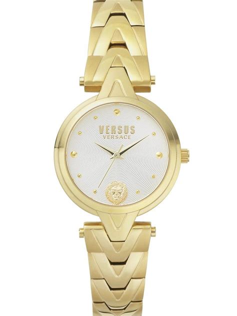 versus versace horloge dames goud|Versace crystal watch.